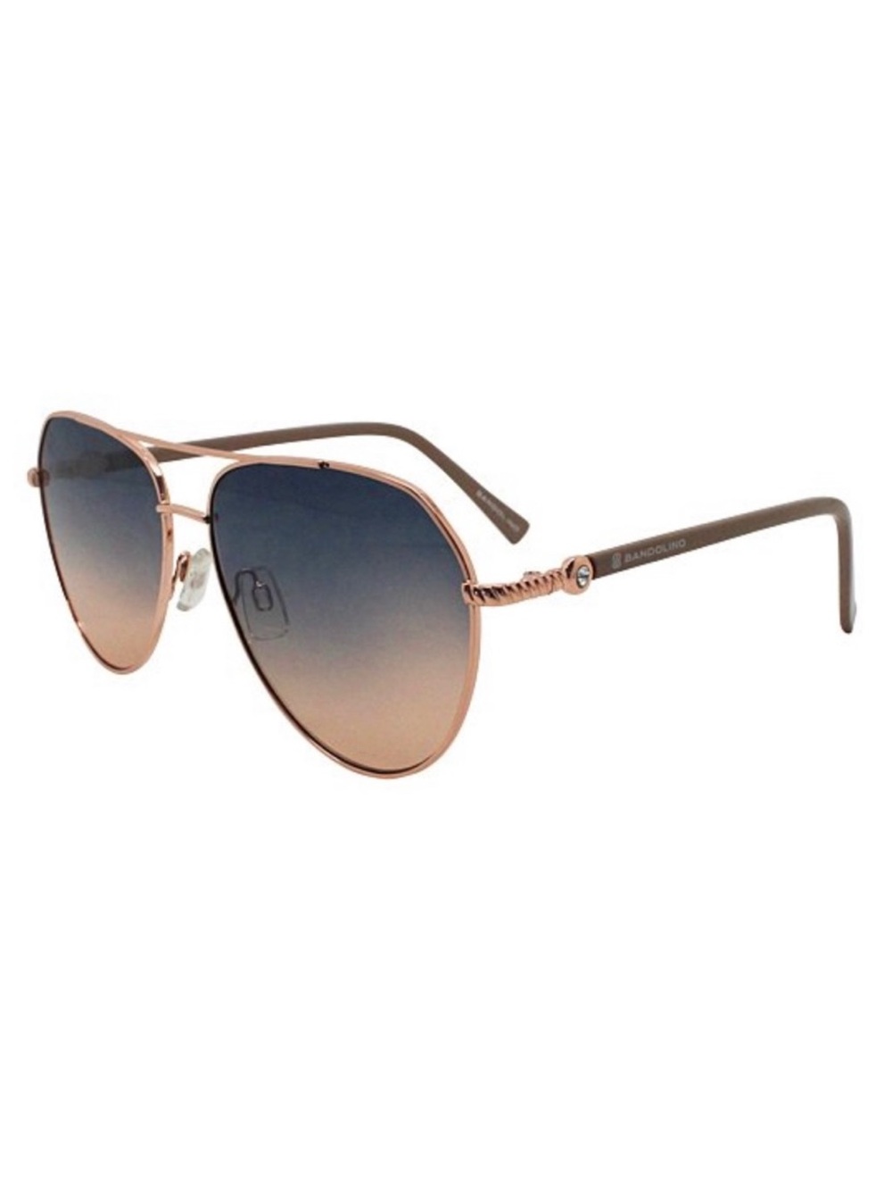 Bandolino Grey & Gold Ombré Lido UV Aviator Sunglasses by Bandolino